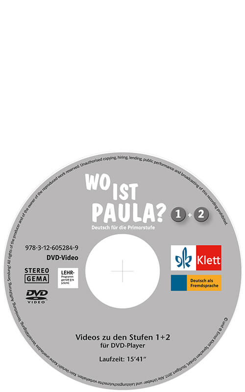Wo ist Paula Video DVD zum Lehrerhandbuch 1 und 2